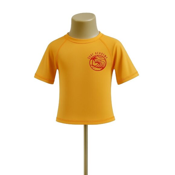 NWT Boys Graphic Print Orange Rash Guard UPF 50+ Quick Dry Size S (6-7) - Picture 1 of 6